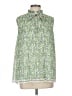 Max Studio 100% Polyester Green Sleeveless Blouse Size L - photo 1