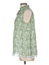 Max Studio 100% Polyester Green Sleeveless Blouse Size L - photo 5