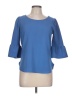 Green Envelope Blue 3/4 Sleeve Top Size L - photo 1