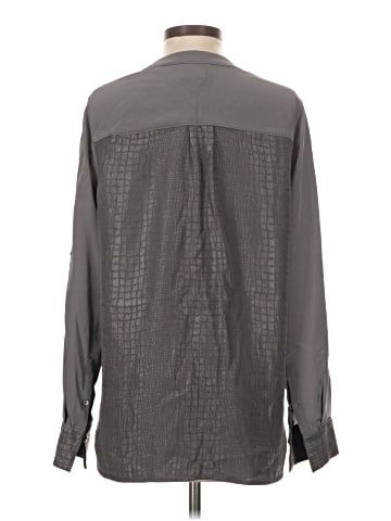 Vince. Long Sleeve Silk Top (view 2)