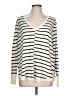 Caslon Stripes Ivory Cardigan Size L - photo 1