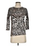 Dana Buchman Animal Print Silver Pullover Sweater Size S - photo 1