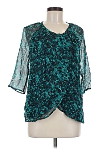 Winter Kate 3/4 Sleeve Silk Top (view 1)