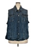 Torrid Blue Denim Vest Size 4X Plus (4) - photo 1