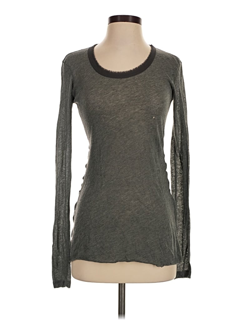 Pre-owned Rag & Bone Long Sleeve Top In Gray
