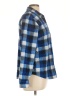 Riders by Lee 100% Polyester Plaid Blue Long Sleeve Blouse Size L - photo 4