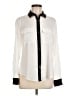 Ivanka Trump 100% Polyester Color Block Ivory Long Sleeve Blouse Size M - photo 1