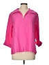Boho Chic Pink 3/4 Sleeve Button-Down Shirt Size L - photo 1