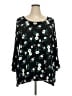 Ellos 100% Rayon Black 3/4 Sleeve Blouse Size 26 - photo 1