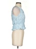 Beginning Boutique 100% Cotton Blue Sleeveless Blouse Size 4 - photo 4