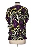 J.t.b. Purple Short Sleeve Blouse Size M - photo 2