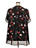 Torrid 100% Polyester Black Short Sleeve Blouse Size 4X Plus (4) - photo 2
