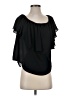 Veronica M. 100% Polyester Black Short Sleeve Blouse Size XS - photo 1
