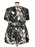 Avenue Black Short Sleeve Blouse Size 22 Plus - photo 2