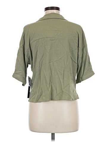 Moa Moa 3/4 Sleeve Button-Down Shirt (view 2)