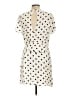 1.State 100% Polyester Polka Dots Ivory Casual Dress Size 12 - photo 2