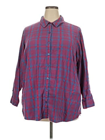 Joan Rivers 3/4 Sleeve Button-Down Shirt (view 1)