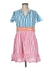 Oliphant Stripes Pink Casual Dress Size M - photo 1