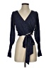 GB 100% Polyester Blue Long Sleeve Blouse Size S - photo 1