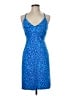 Title Nine Animal Print Blue Cocktail Dress Size M - photo 1