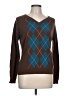 DressBarn Argyle Brown Pullover Sweater Size L - photo 1