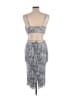 Akira Graphic Gray Cocktail Dress Size L - photo 2