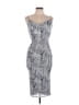 Akira Graphic Gray Cocktail Dress Size L - photo 1