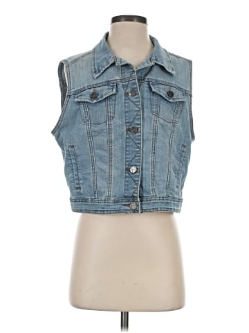Earl Jean Denim Vest (view 1)