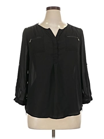 My Michelle Long Sleeve Blouse (view 1)