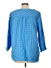 J.Jill 100% Cotton Blue 3/4 Sleeve Blouse Size L - photo 2