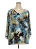 Studio 1940 Teal 3/4 Sleeve Blouse Size 30 - 32 - photo 1