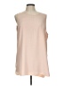 T Tahari 100% Polyester Tan Sleeveless Blouse Size L - photo 1