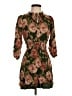 DR2 100% Polyester Floral Brown Casual Dress Size S - photo 1