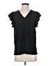 Adrianna Papell 100% Polyester Black Short Sleeve Top Size S - photo 1