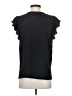 Adrianna Papell 100% Polyester Black Short Sleeve Top Size S - photo 2
