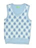 Assorted Brands 100% Cotton Argyle Blue Sweater Vest Size 7 - photo 1