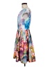 Betsey Johnson Floral Blue Cocktail Dress Size 6 - photo 5