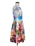 Betsey Johnson Floral Blue Cocktail Dress Size 6 - photo 4