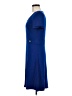 St. John Solid Blue Casual Dress Size 6 - photo 5