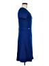 St. John Solid Blue Casual Dress Size 6 - photo 4