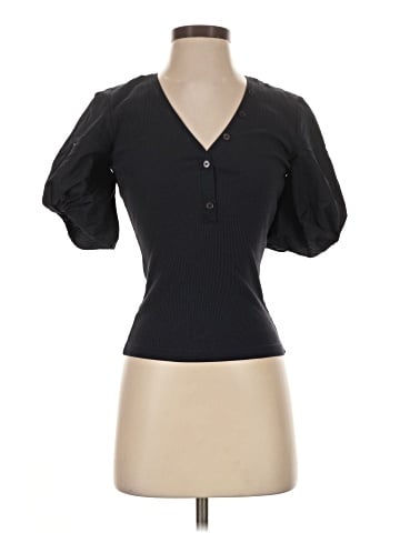 Derek Lam 10 Crosby Short Sleeve Henley (view 1)