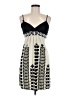 Forever Graphic Ivory Cocktail Dress Size M - photo 1