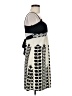Forever Graphic Ivory Cocktail Dress Size M - photo 4
