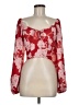 Sienna Sky 100% Polyester Red Long Sleeve Blouse Size M - photo 1
