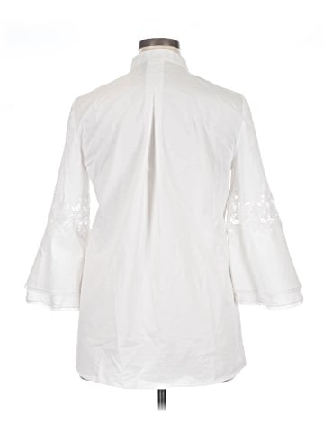 Elie Tahari 3/4 Sleeve Button-Down Shirt (view 2)