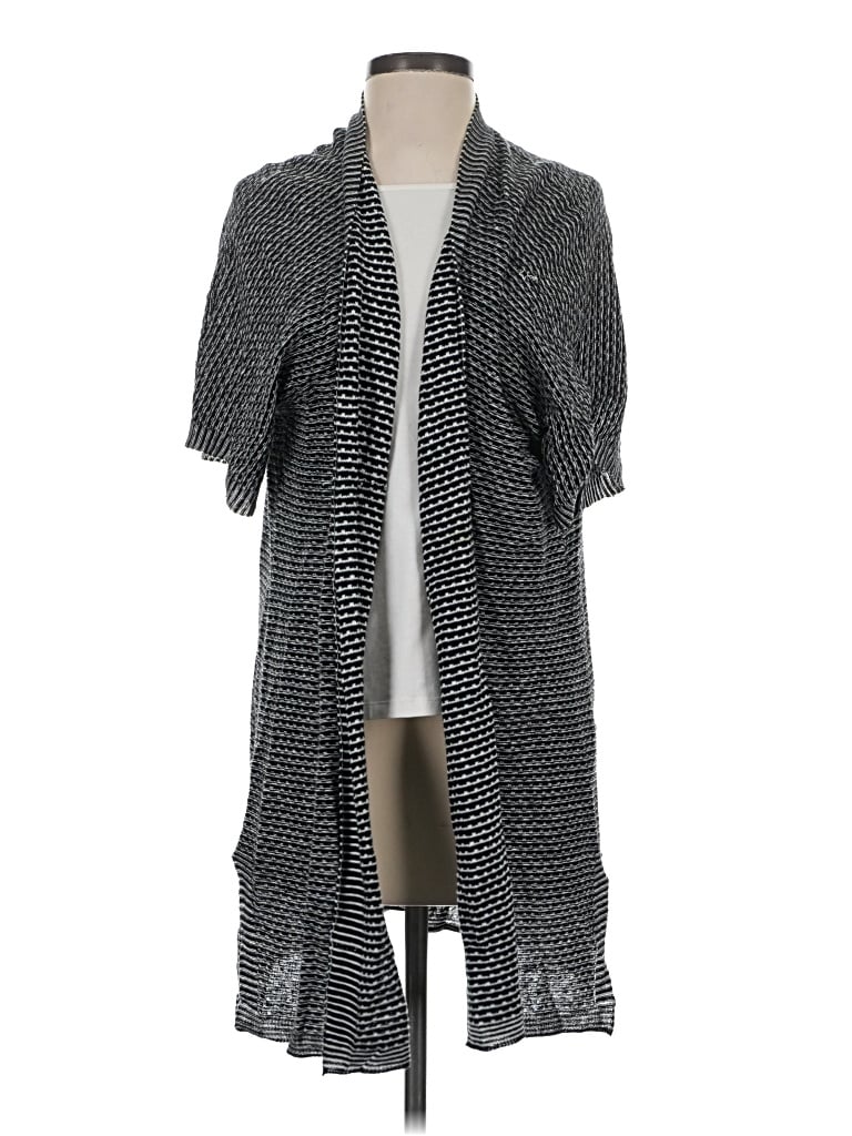 Pre-owned Eileen Fisher Cardigan Sweater In Black