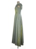 Xscape 100% Polyester Metallic Green Cocktail Dress Size 4 - photo 5