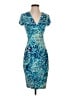 Cache Print Blue Cocktail Dress Size S - photo 1