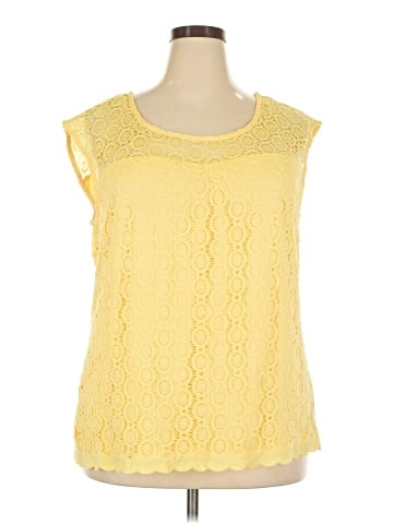 Roz & Ali Sleeveless Blouse (view 1)