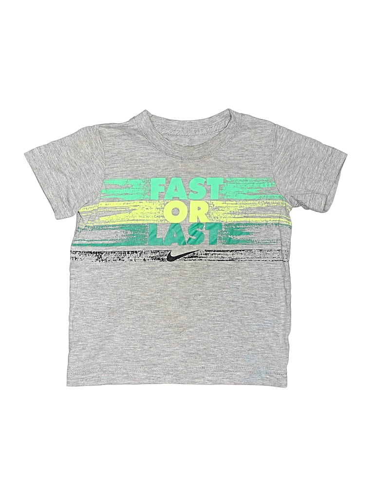 Pre-owned Nike Kids' Short Sleeve T-shirt In Gray